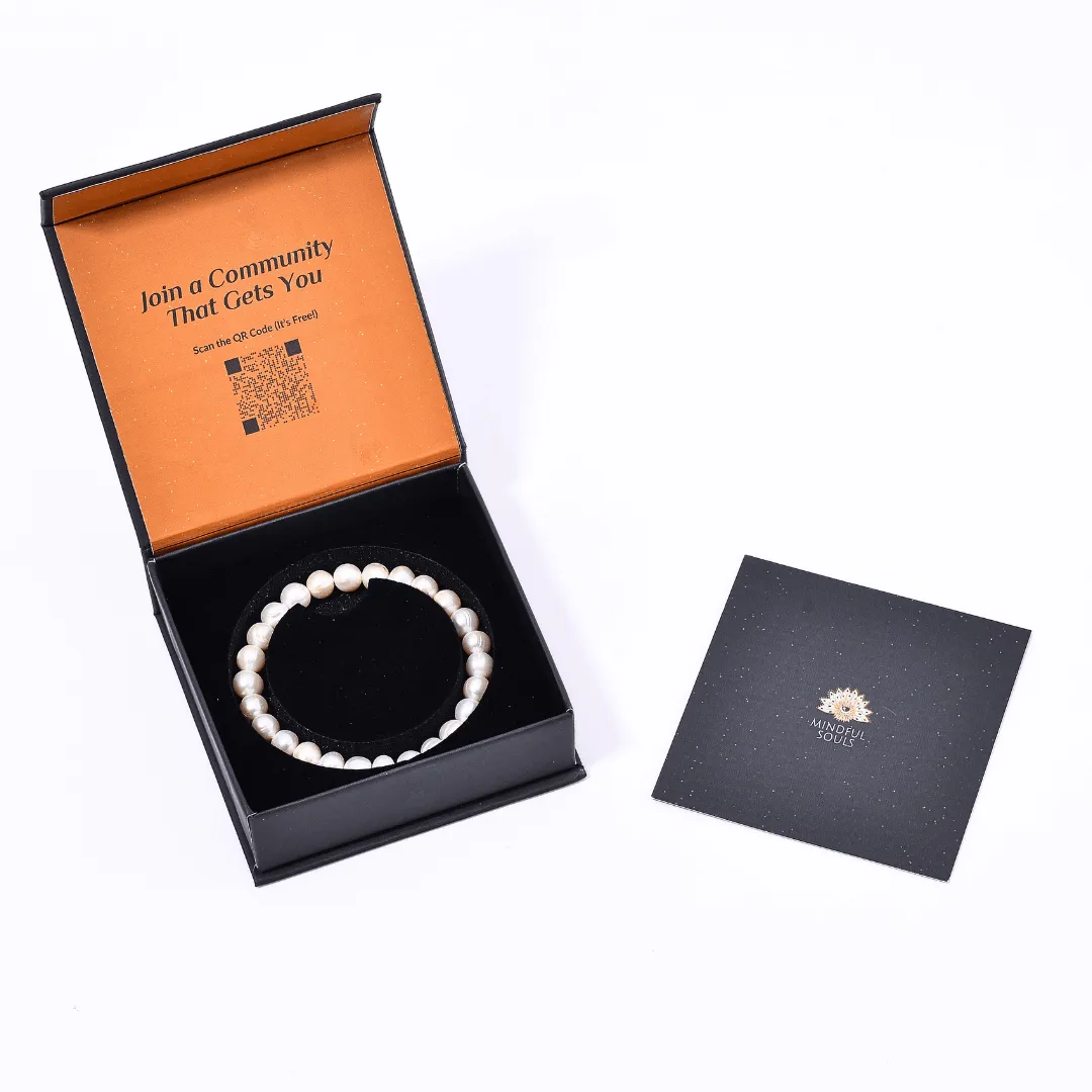 Pearl Necklace & Earrings Set   Bracelet