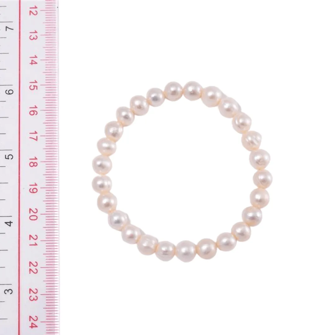 Pearl Necklace & Earrings Set   Bracelet