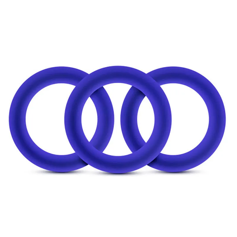 Performance - Vs2 Pure Premium Silicone Cockrings - Small - Indigo