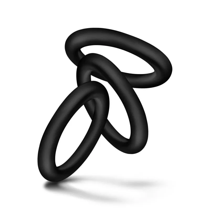 Performance - Vs2 Pure Premium Silicone  Rings - Small - Black