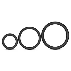 Performance - Vs4 Pure Premium Silicone  Cockring Set - Black