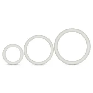 Performance - Vs4 Pure Premium Silicone  Cockring Set - White