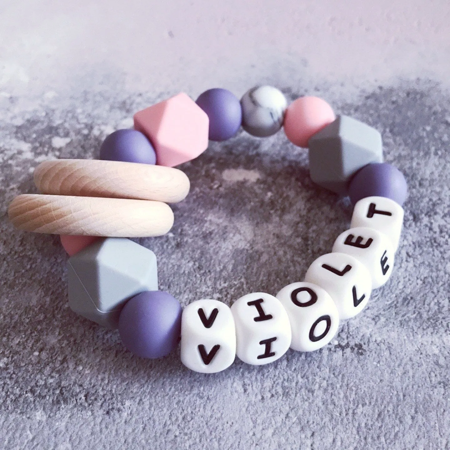 Personalised Silicone Teething Ring