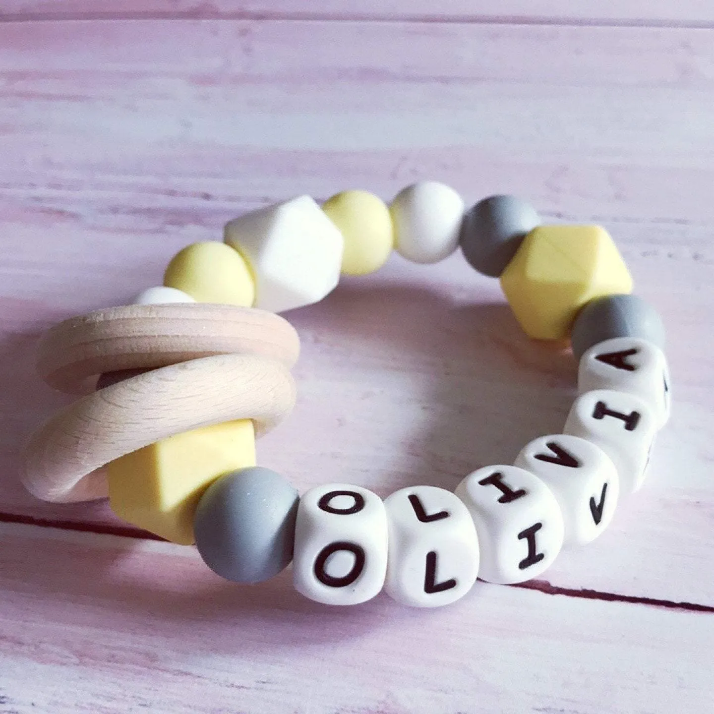 Personalised Silicone Teething Ring