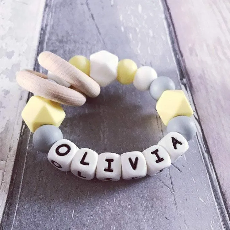 Personalised Silicone Teething Ring