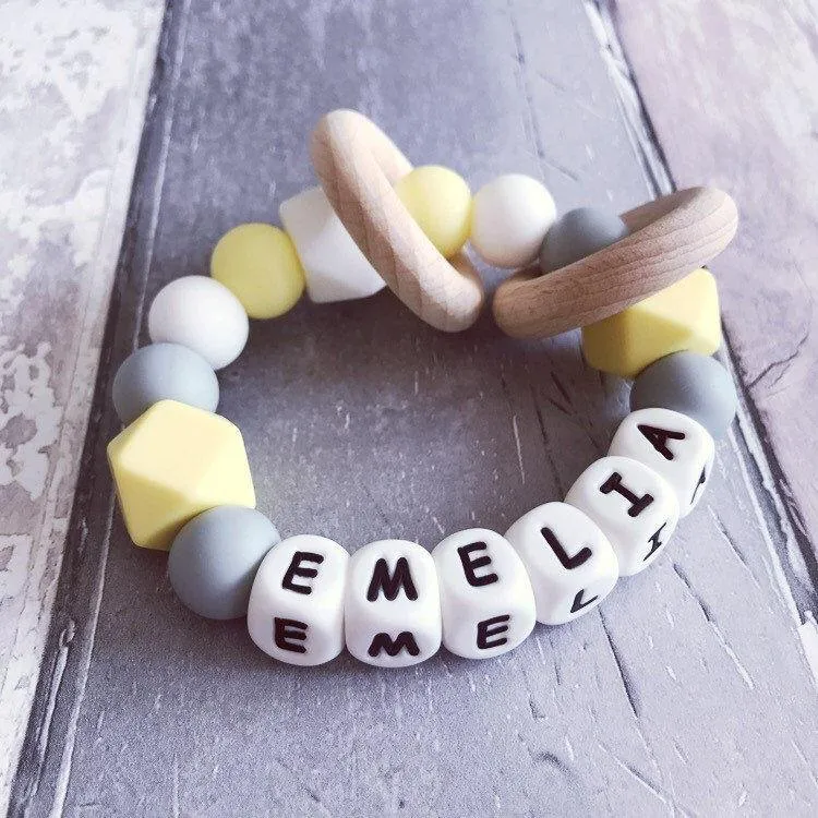 Personalised Silicone Teething Ring