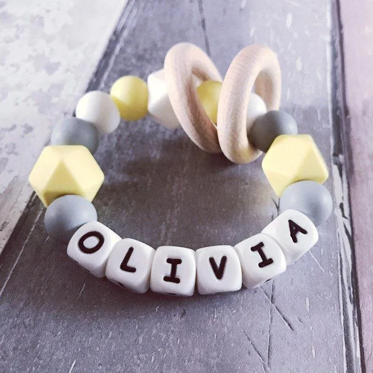 Personalised Silicone Teething Ring
