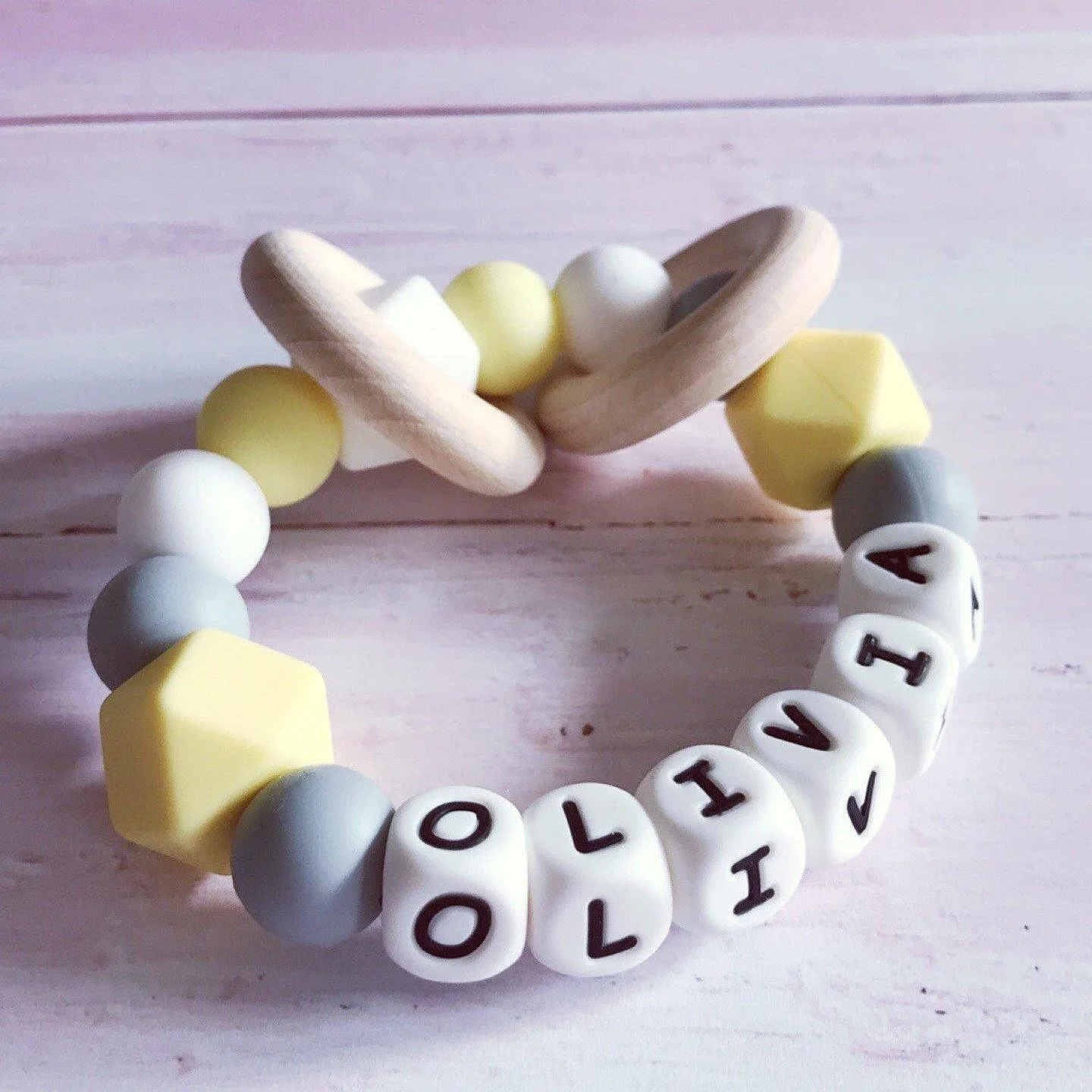 Personalised Silicone Teething Ring