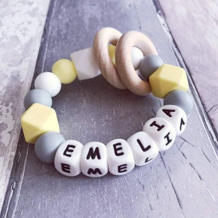 Personalised Silicone Teething Ring