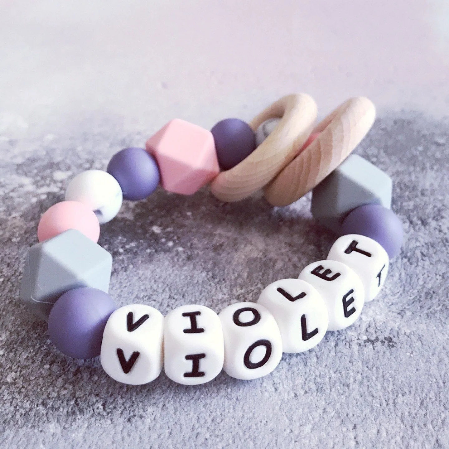 Personalised Silicone Teething Ring