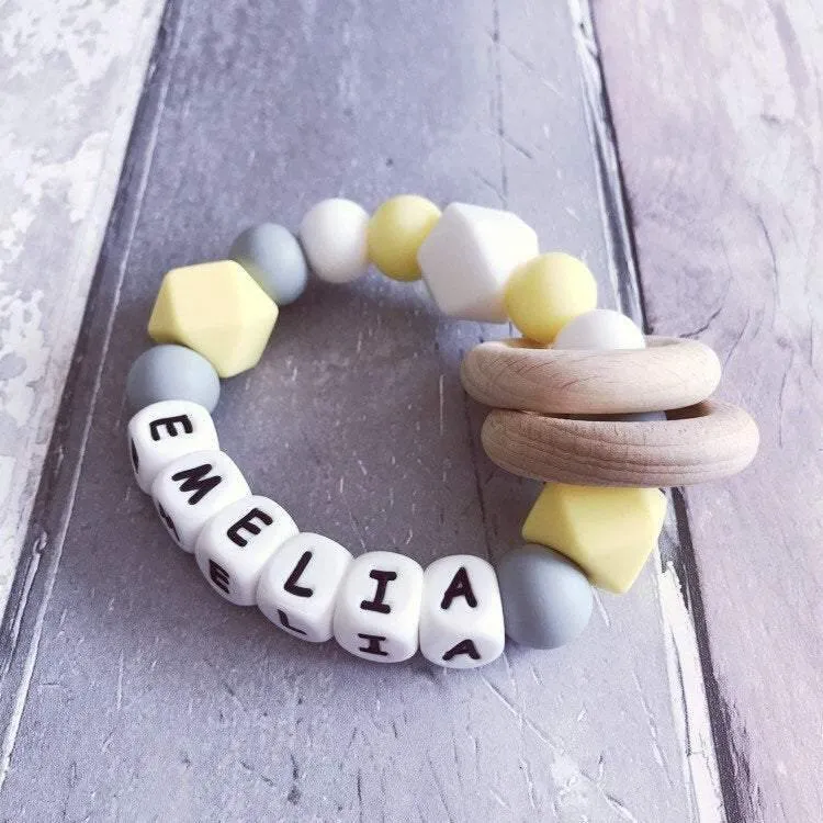 Personalised Silicone Teething Ring