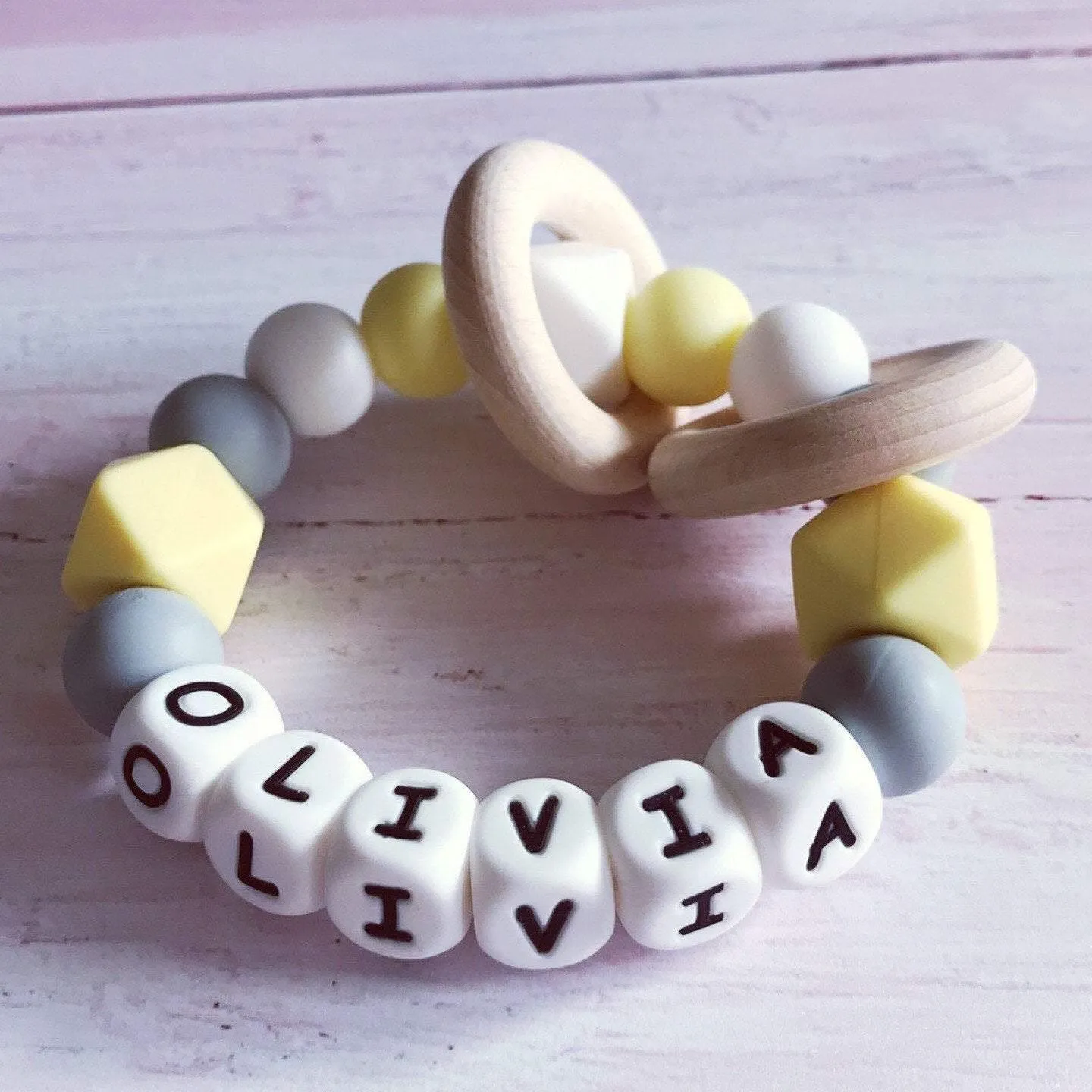 Personalised Silicone Teething Ring