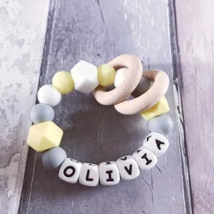 Personalised Silicone Teething Ring