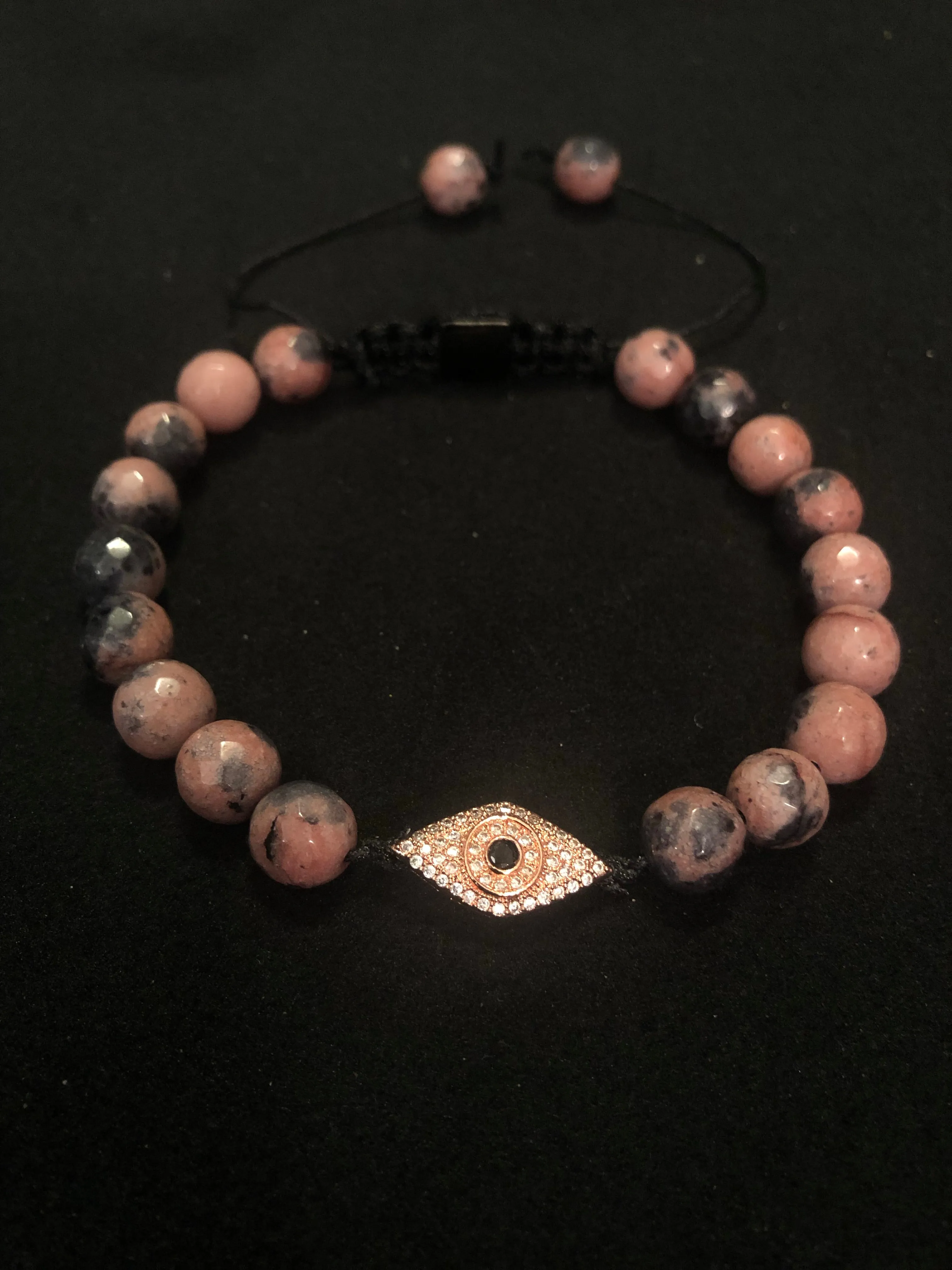 Pharaoh Stack Faceted Pink Zebra Jasper