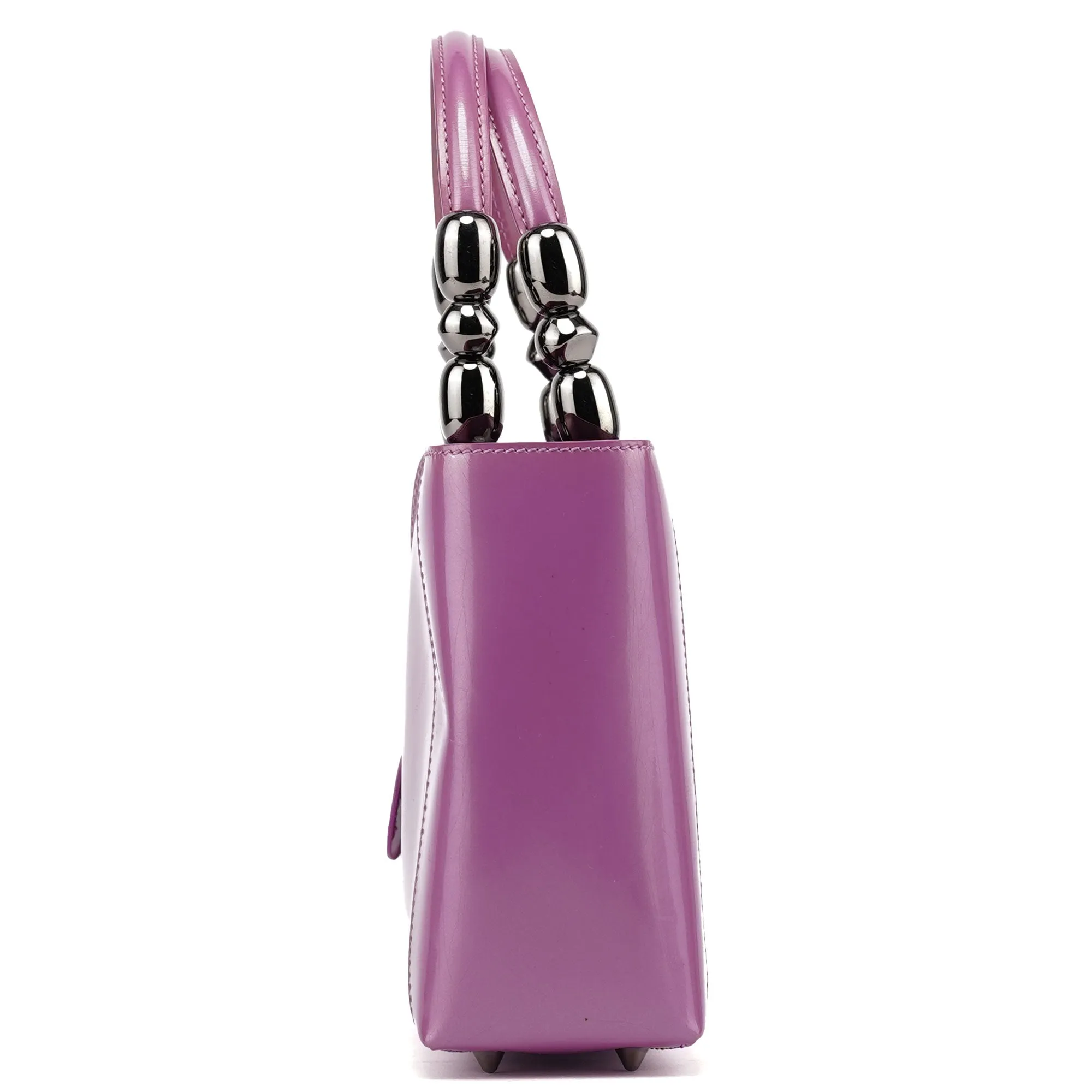 Pink Patent Leather Mini Tote Bag