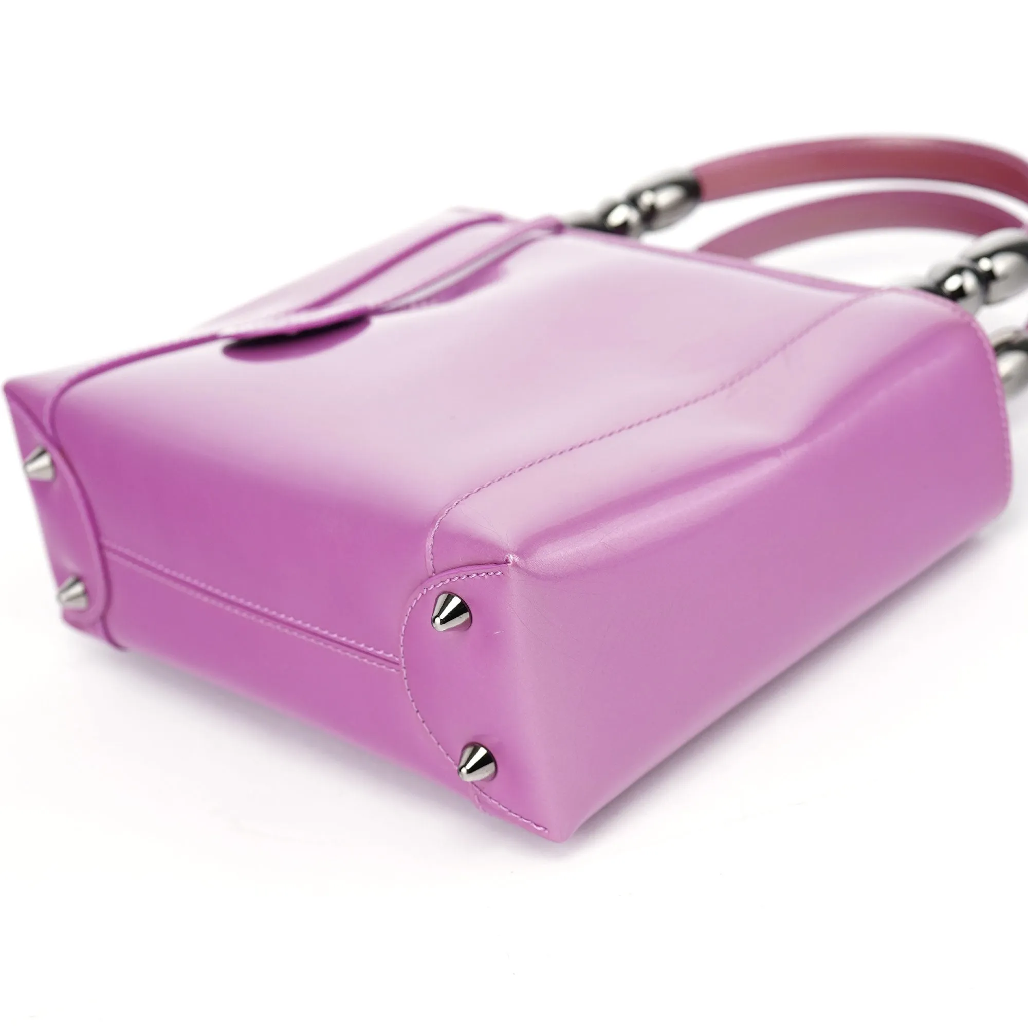 Pink Patent Leather Mini Tote Bag