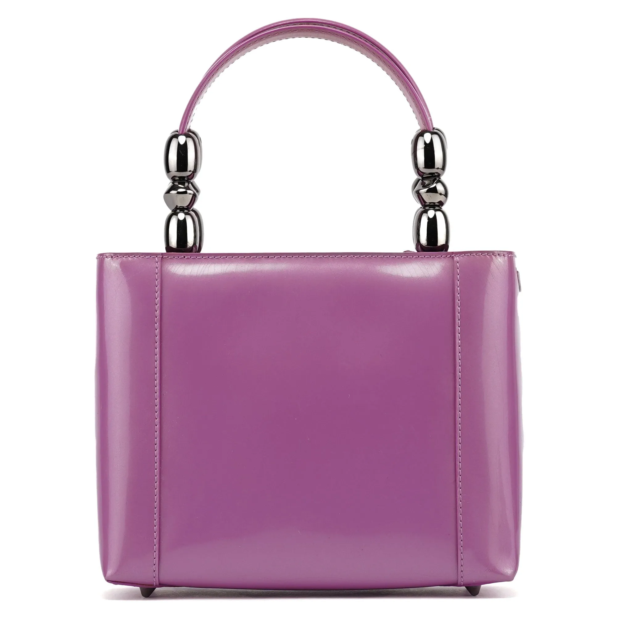 Pink Patent Leather Mini Tote Bag