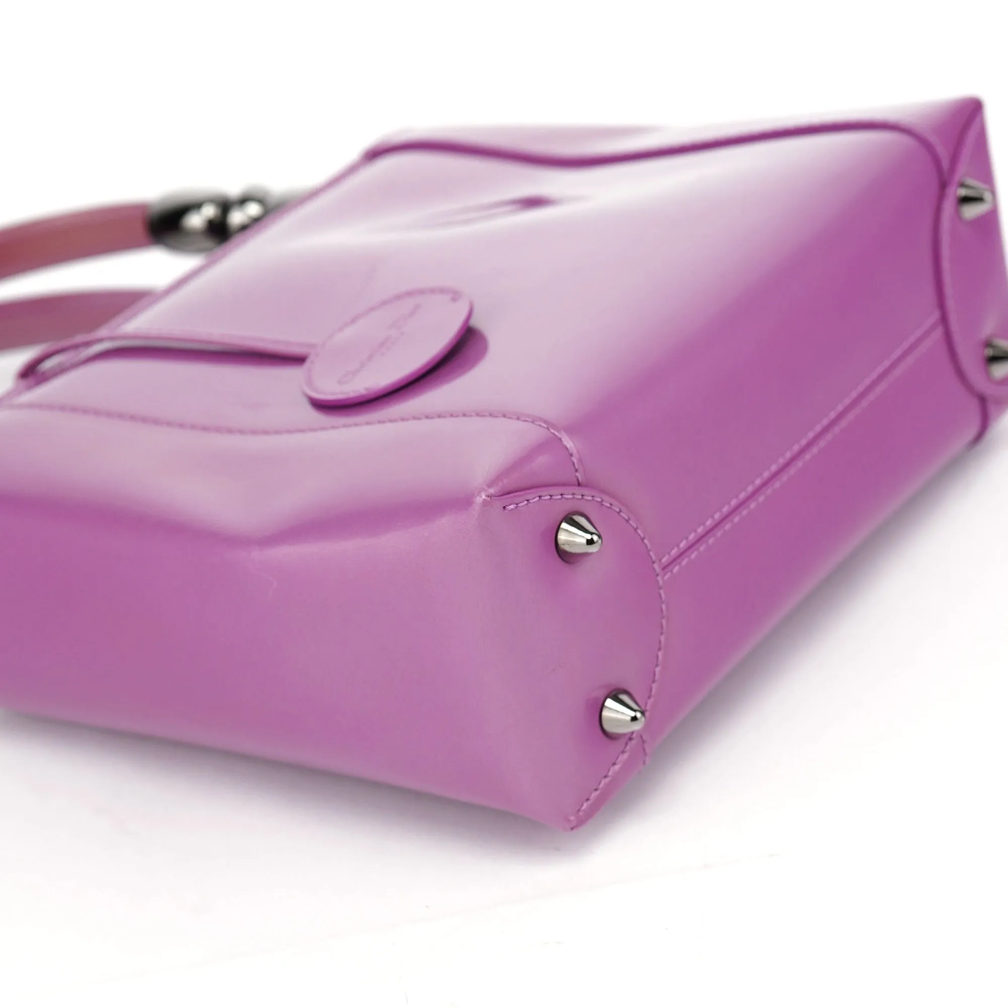 Pink Patent Leather Mini Tote Bag