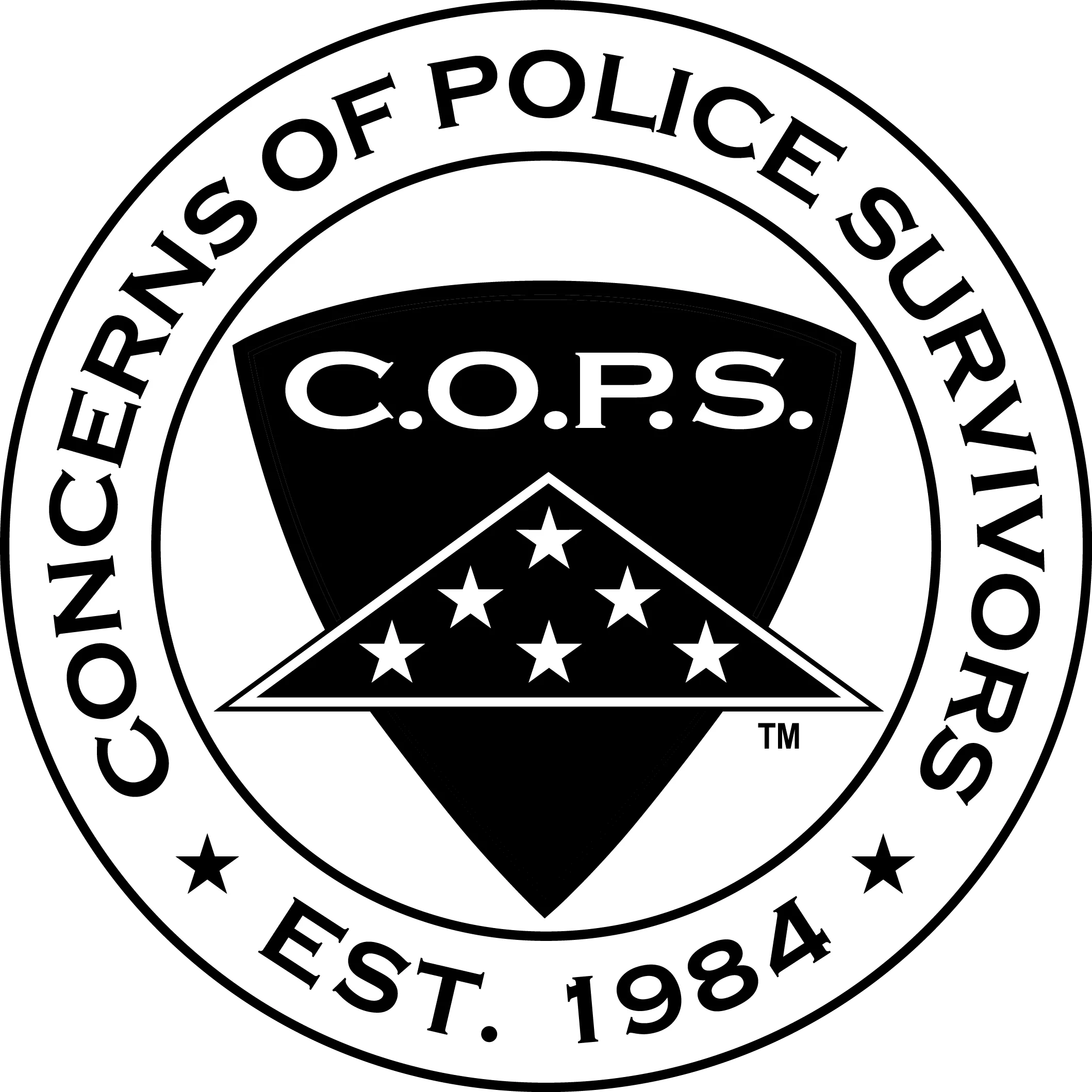 Police Officer Cross Necklace | Gold | Thin Blue Line