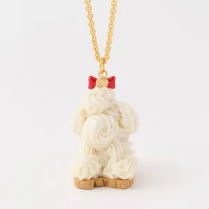 Poodle Cake Necklace (Milk)【Japan Jewelry】