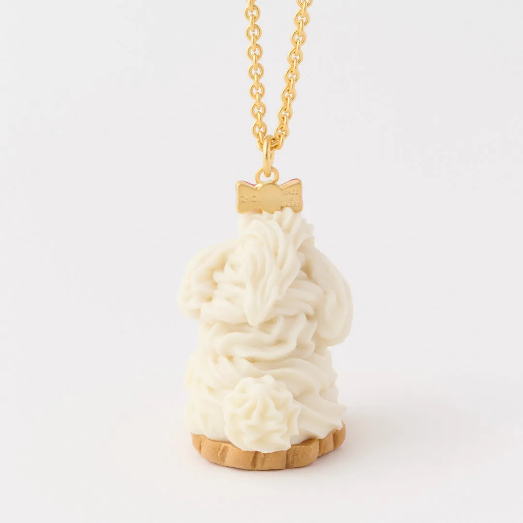 Poodle Cake Necklace (Milk)【Japan Jewelry】
