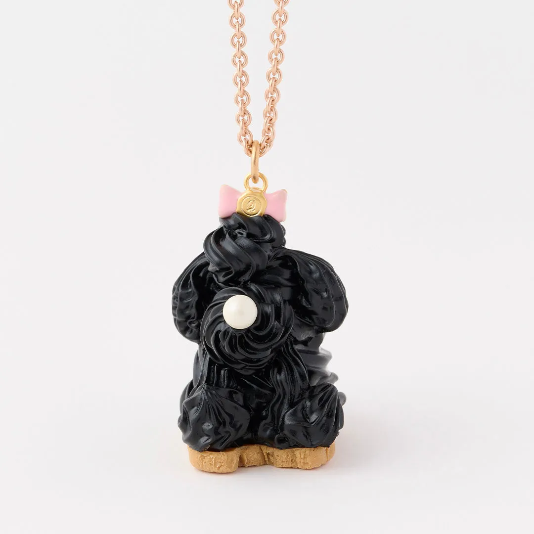 Poodle Cake Necklace (Sesame)【Japan Jewelry】