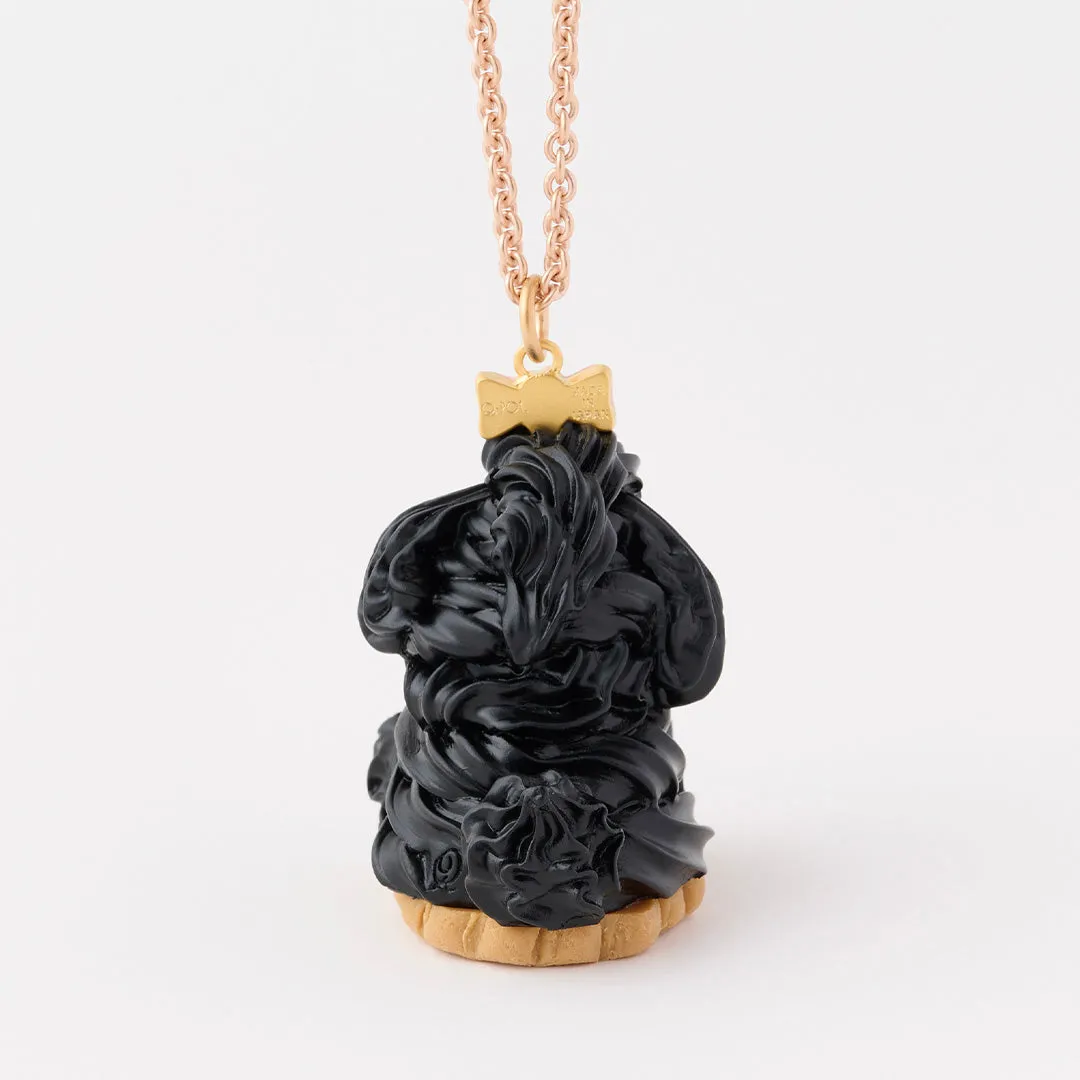 Poodle Cake Necklace (Sesame)【Japan Jewelry】