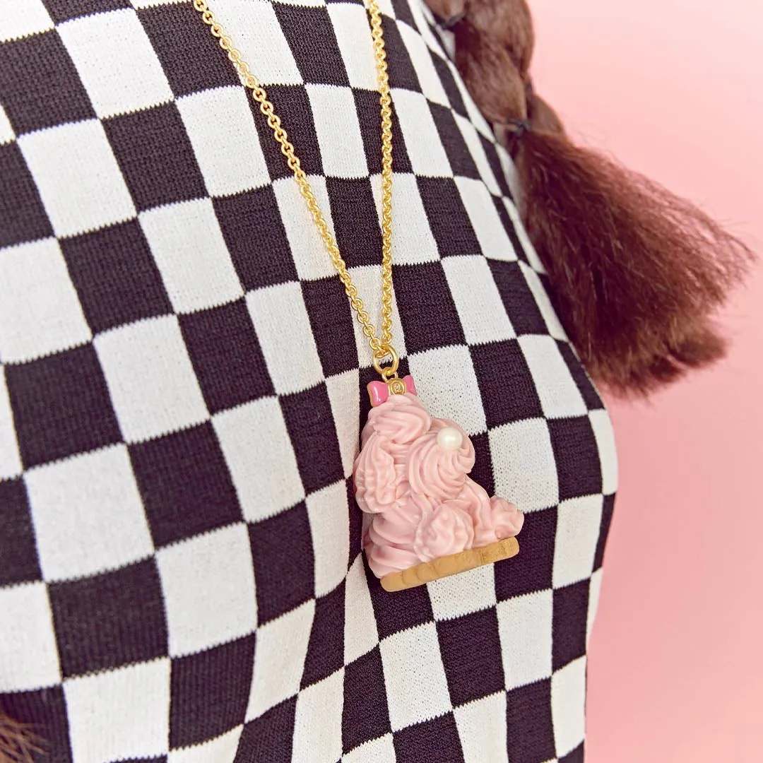 Poodle Cake Necklace (Strawberry)【Japan Jewelry】