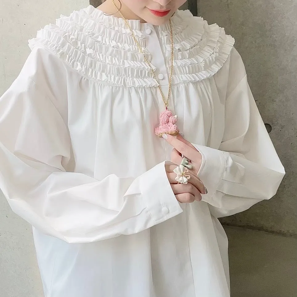 Poodle Cake Necklace (Strawberry)【Japan Jewelry】