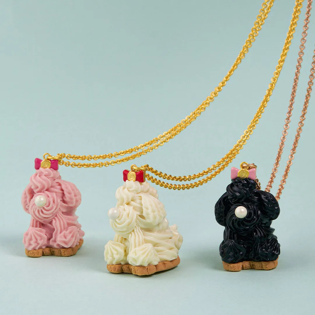Poodle Cake Necklace (Strawberry)【Japan Jewelry】