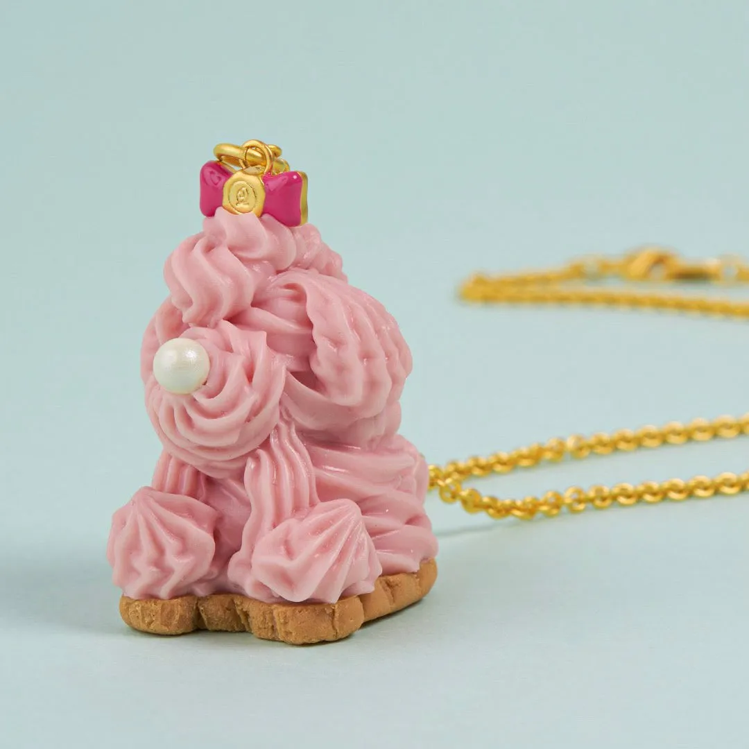 Poodle Cake Necklace (Strawberry)【Japan Jewelry】