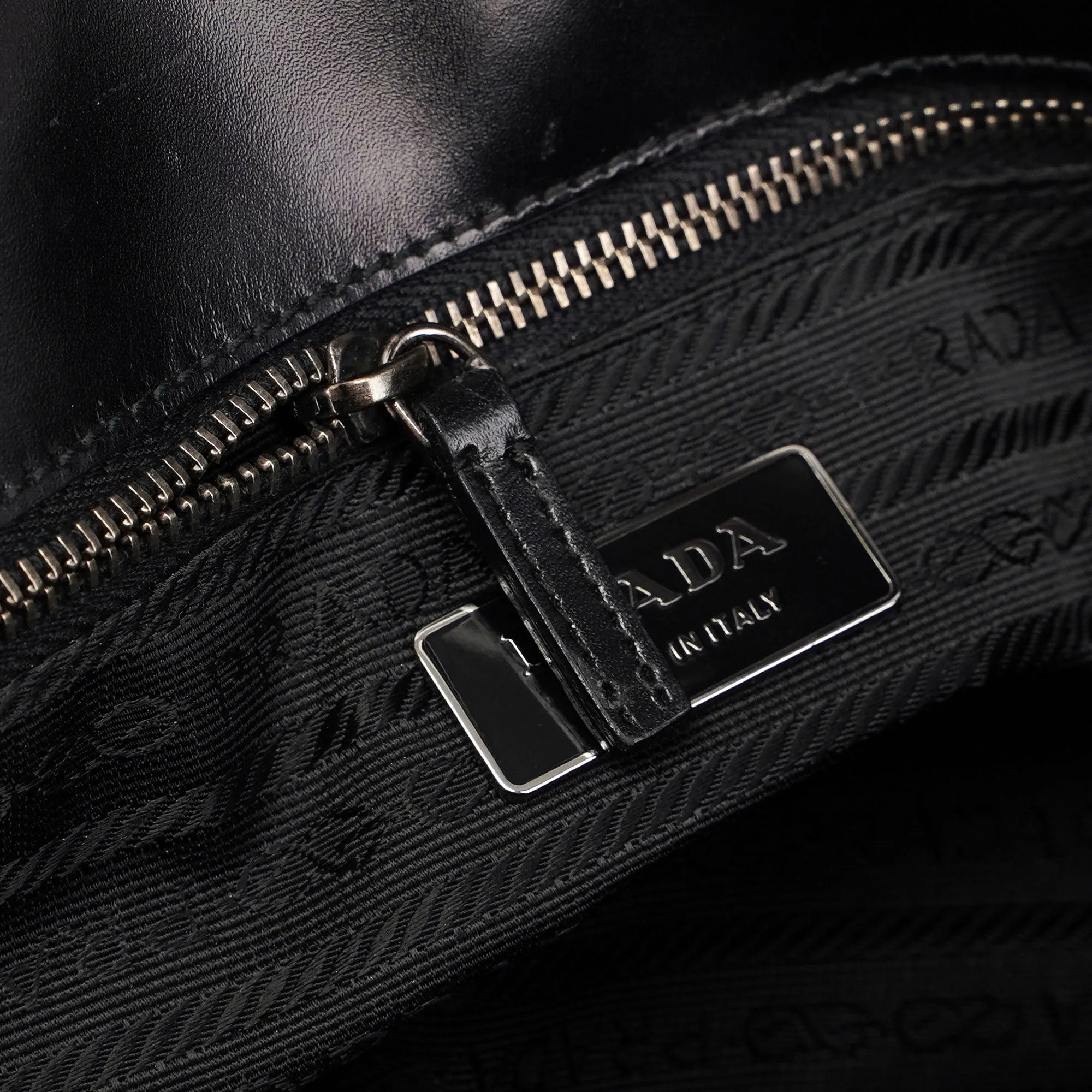 Prada Black Spazzolato Handbag