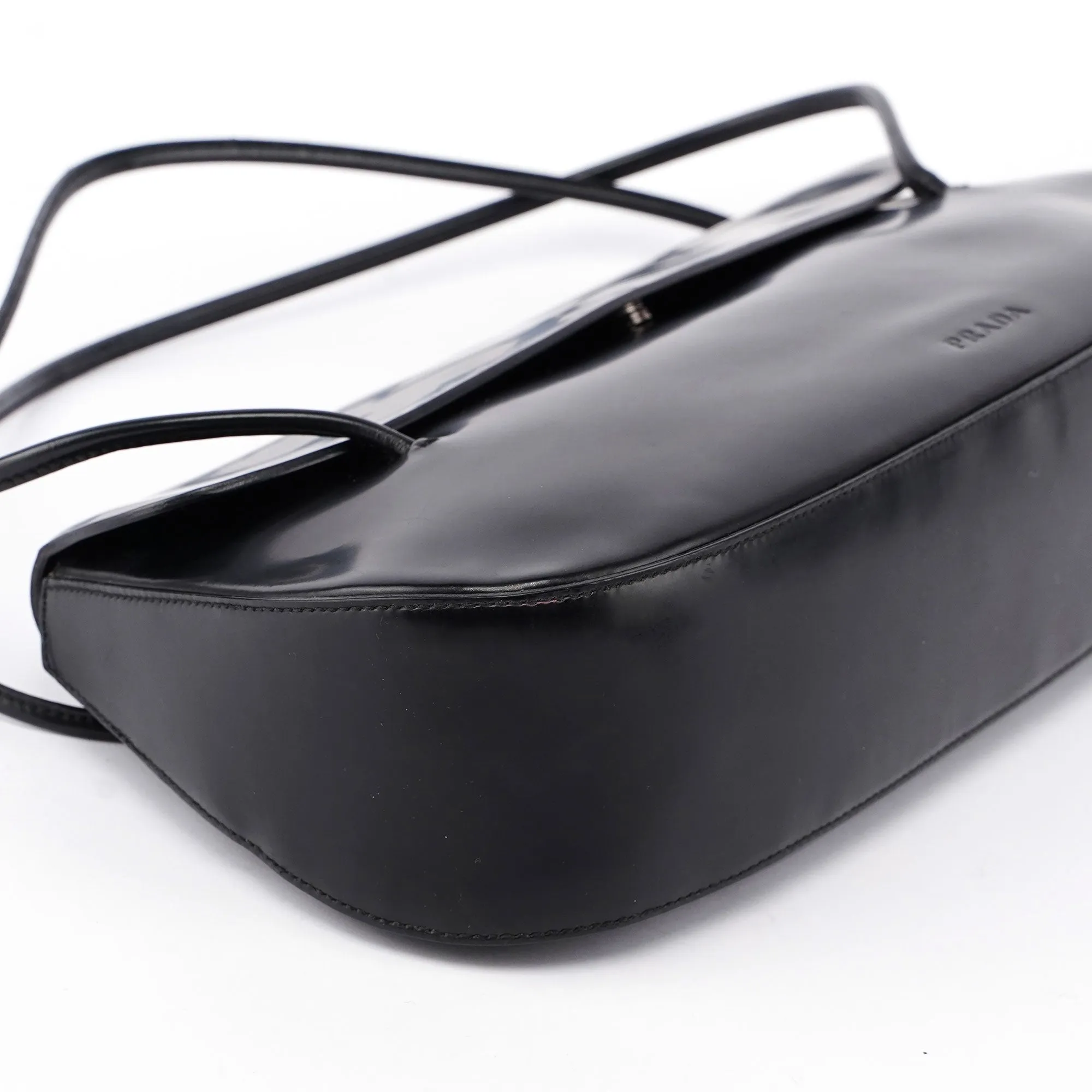 Prada Black Spazzolato Handbag