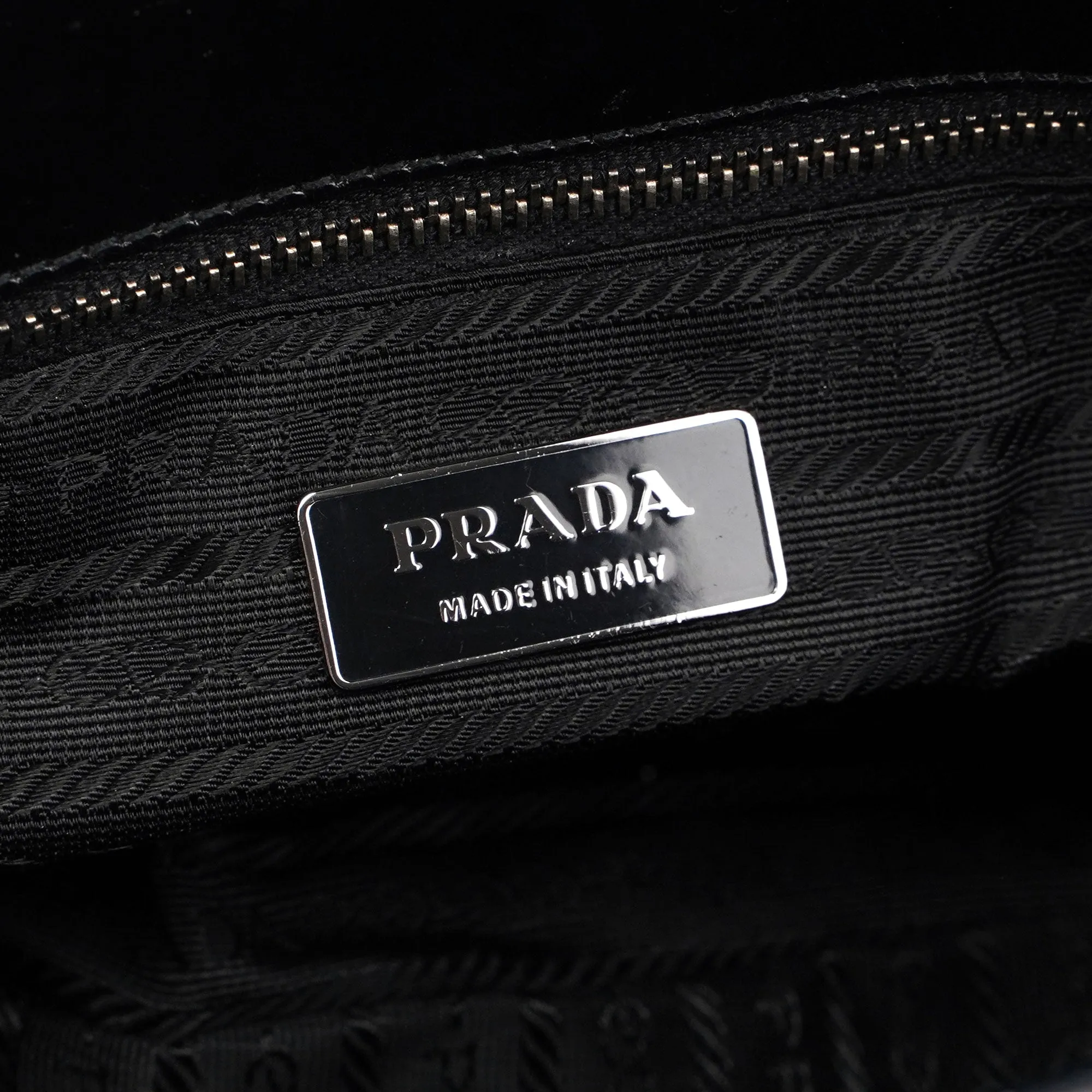 Prada Black Spazzolato Handbag