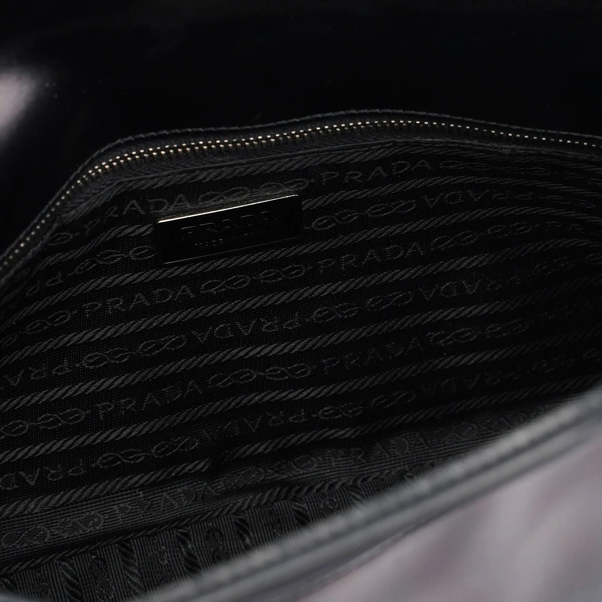 Prada Black Spazzolato Handbag