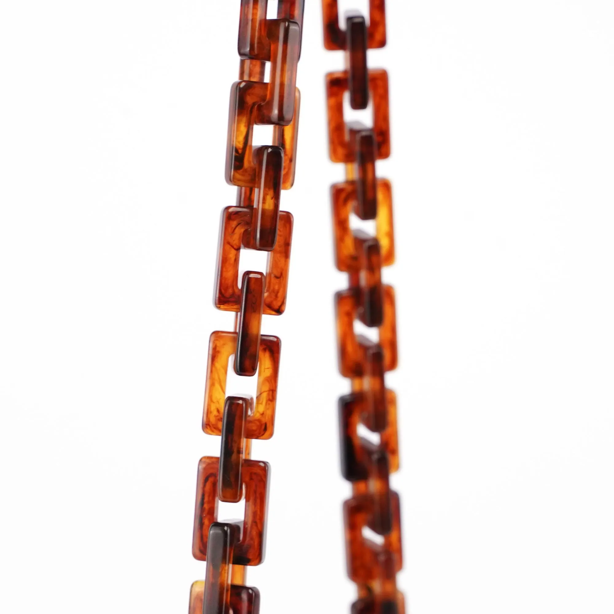 Prada Brown Leather Chain