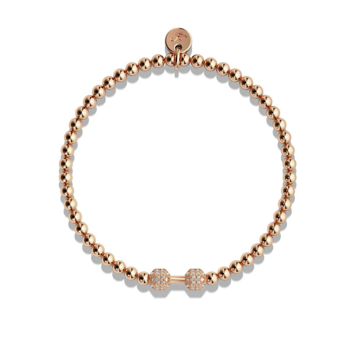 Pump | 18k Rose Gold | Crystal Fitness Bracelet