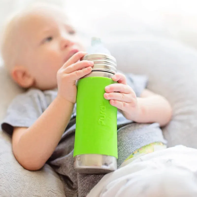 Pura 11oz Toddler Stainless Steel Bottle (Sippy /  Moss)