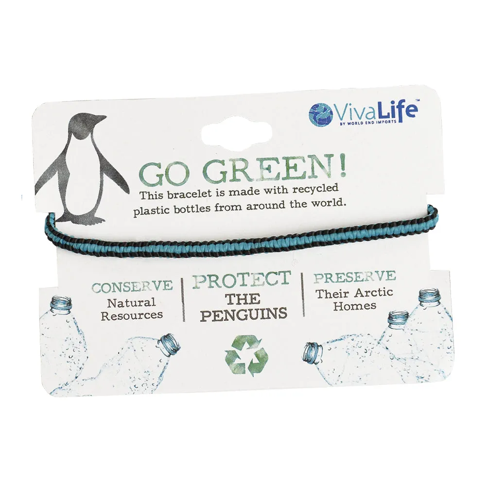 "Go Green" Handmade Recyclable Bracelets