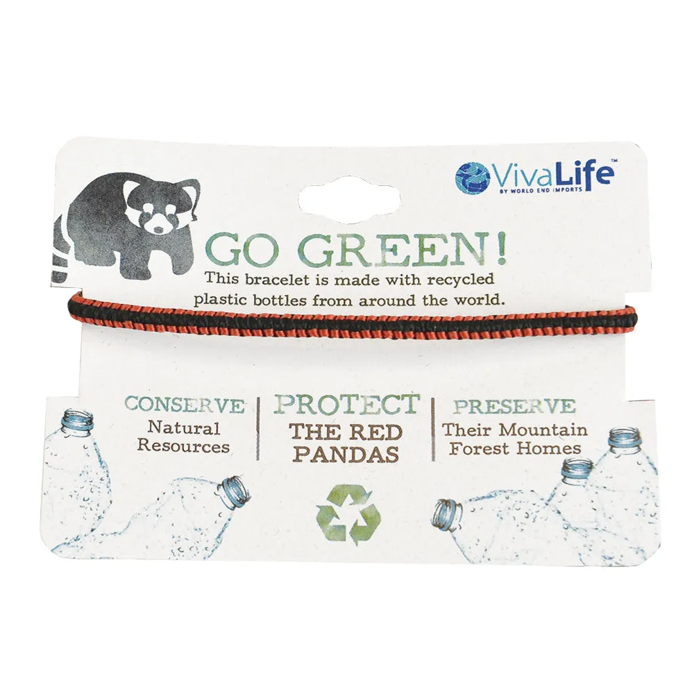 "Go Green" Handmade Recyclable Bracelets