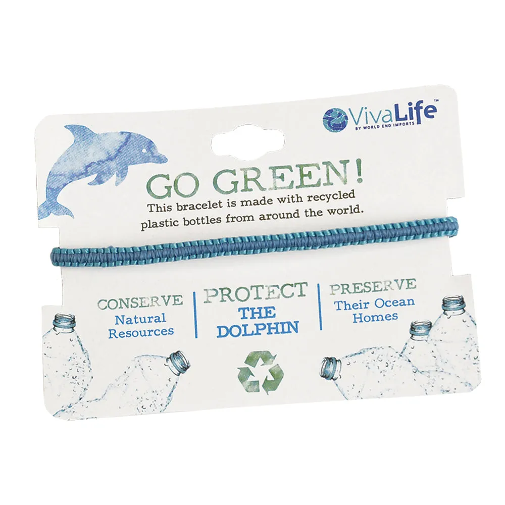 "Go Green" Handmade Recyclable Bracelets