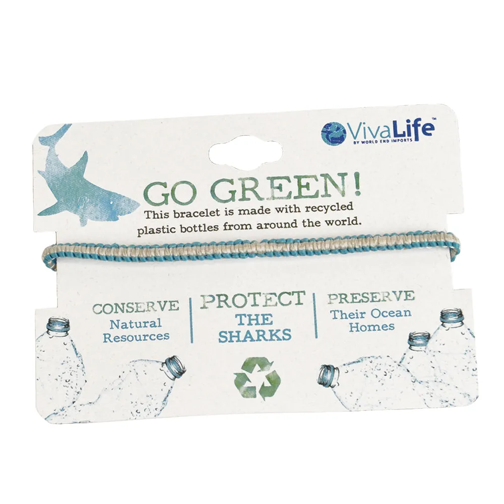 "Go Green" Handmade Recyclable Bracelets