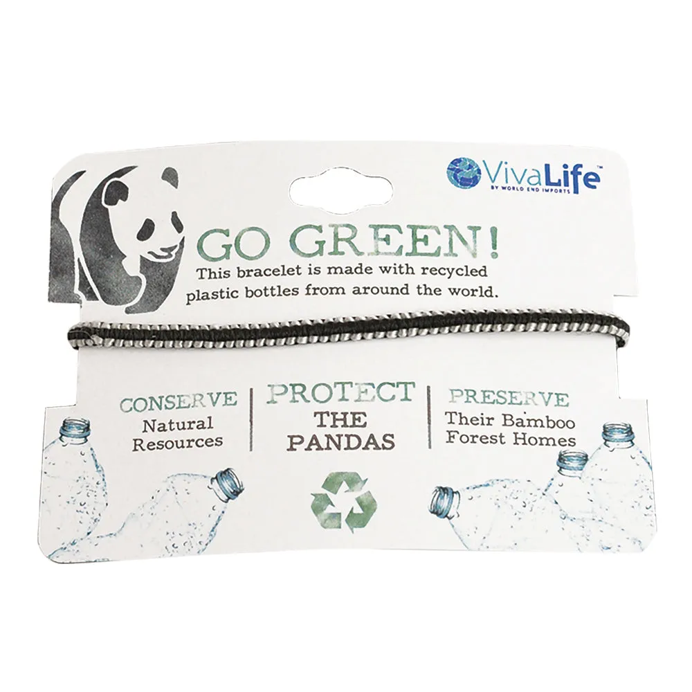"Go Green" Handmade Recyclable Bracelets