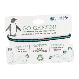 "Go Green" Handmade Recyclable Bracelets