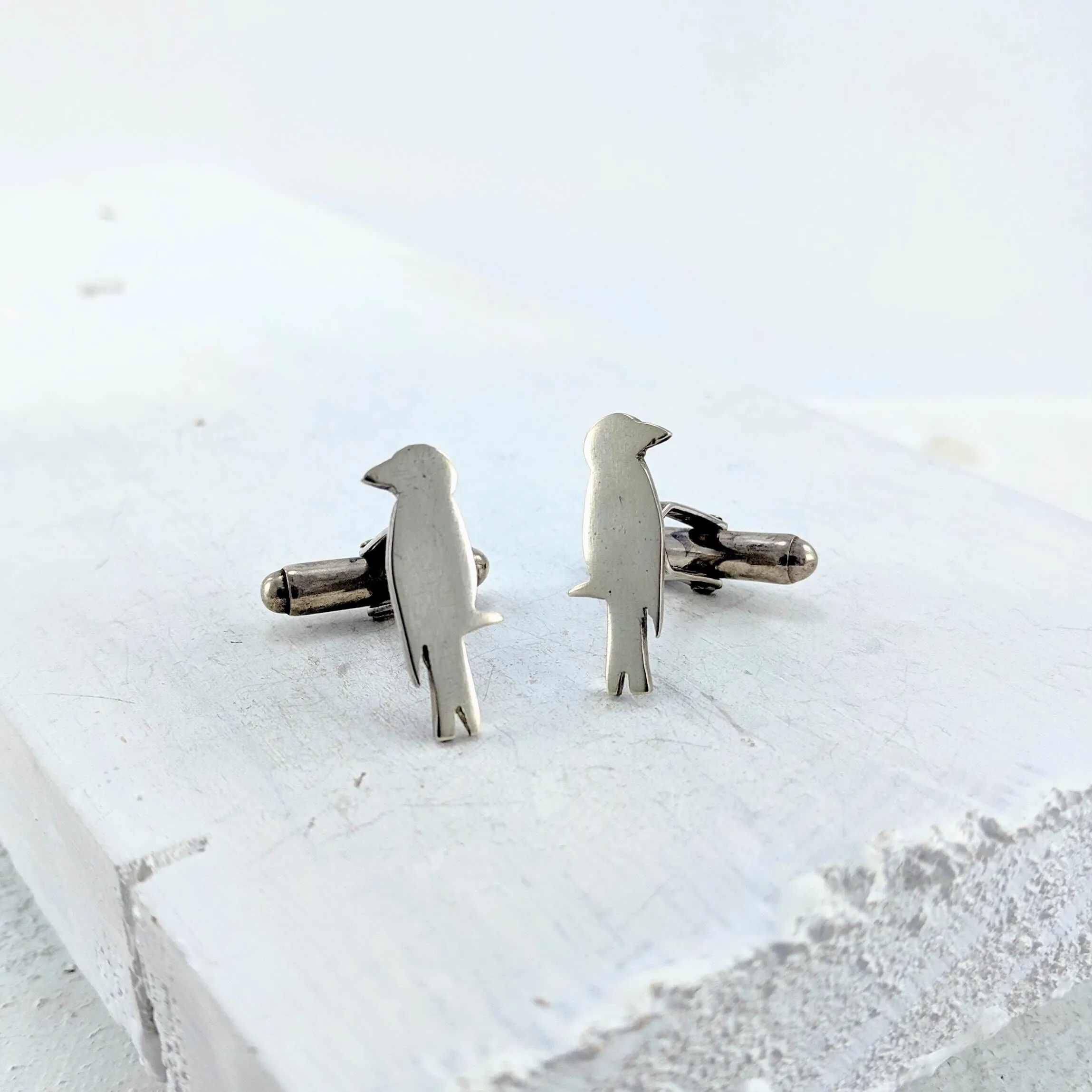 Raven Cufflinks  - Silver