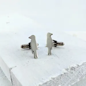 Raven Cufflinks  - Silver
