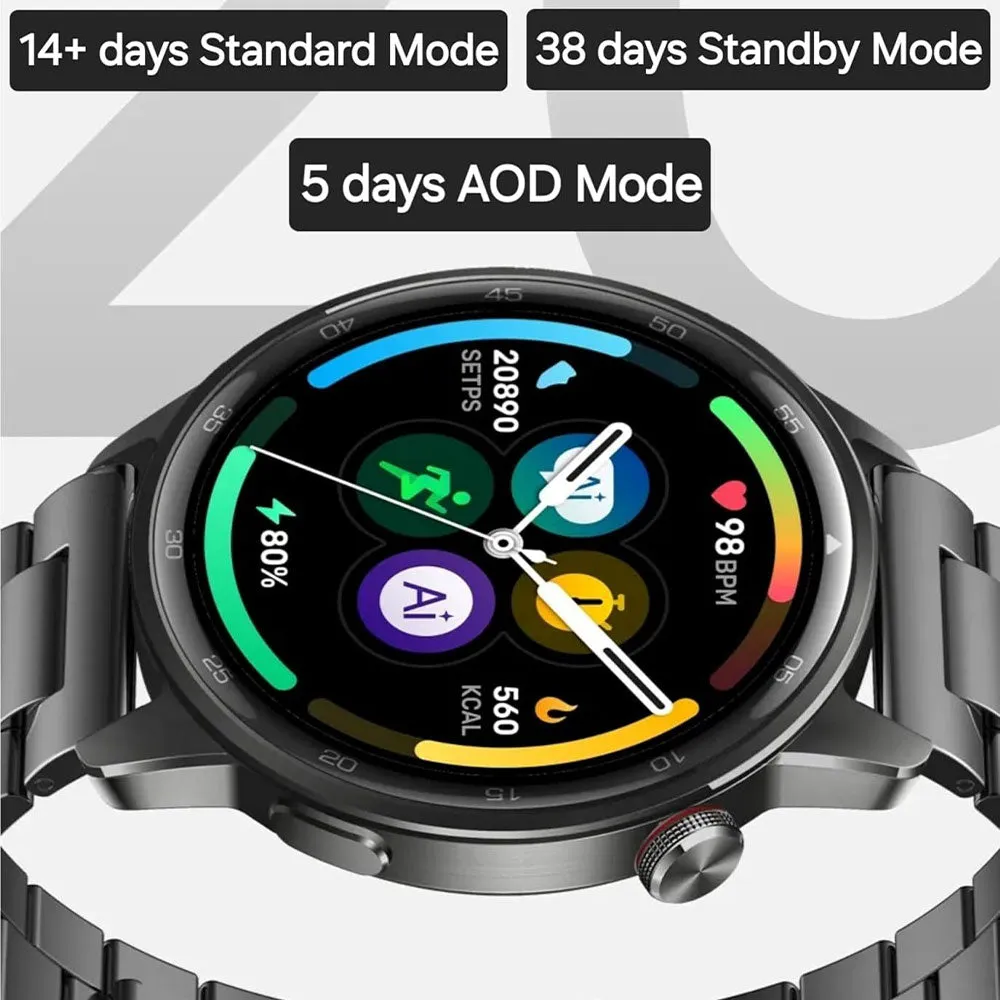 Realme Watch S2 RMW2401 Smart Watch Silver Case With Ocean Silver Silicone Strap