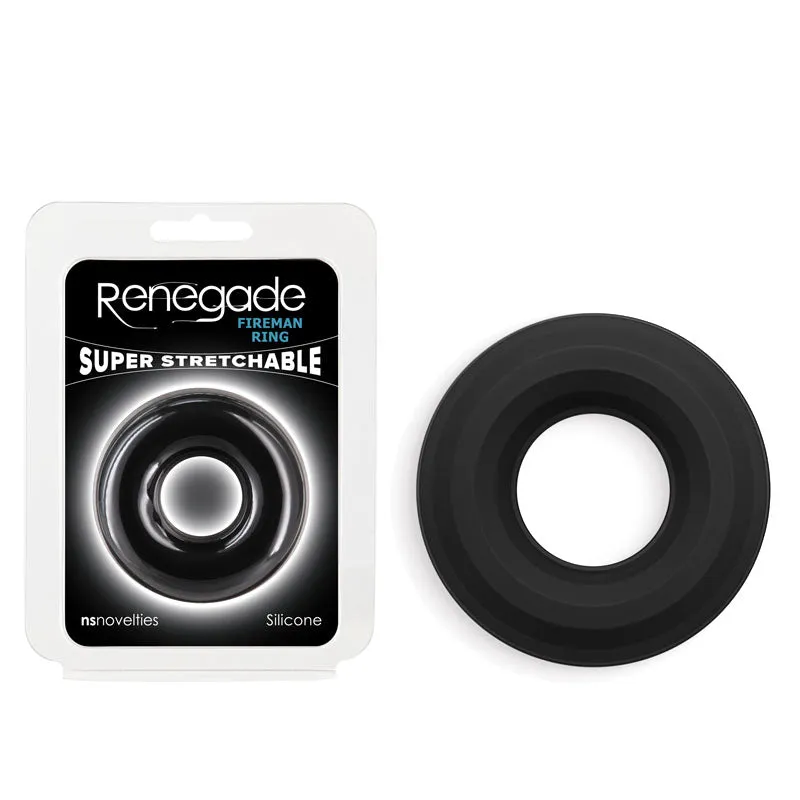 Renegade Fireman - Large  Cock Ring - Black