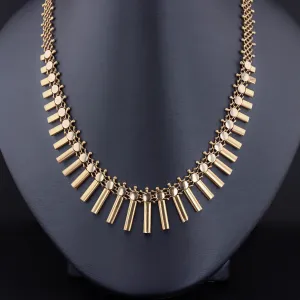 RESERVED - Vintage Fringe Necklace of 18k Gold