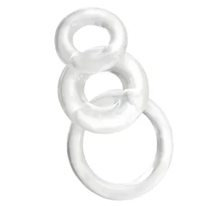 Ringo 3 piece Cock Ring Set - Clear